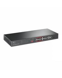 SWITCH NÃO GERENCIÁVEL C/ 16P 10/100MBPS POE+ E 2P GIGABIT TL-SL1218P SMB