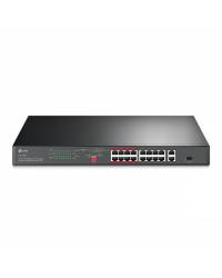 SWITCH NÃO GERENCIÁVEL C/ 16P 10/100MBPS POE+ E 2P GIGABIT TL-SL1218P SMB