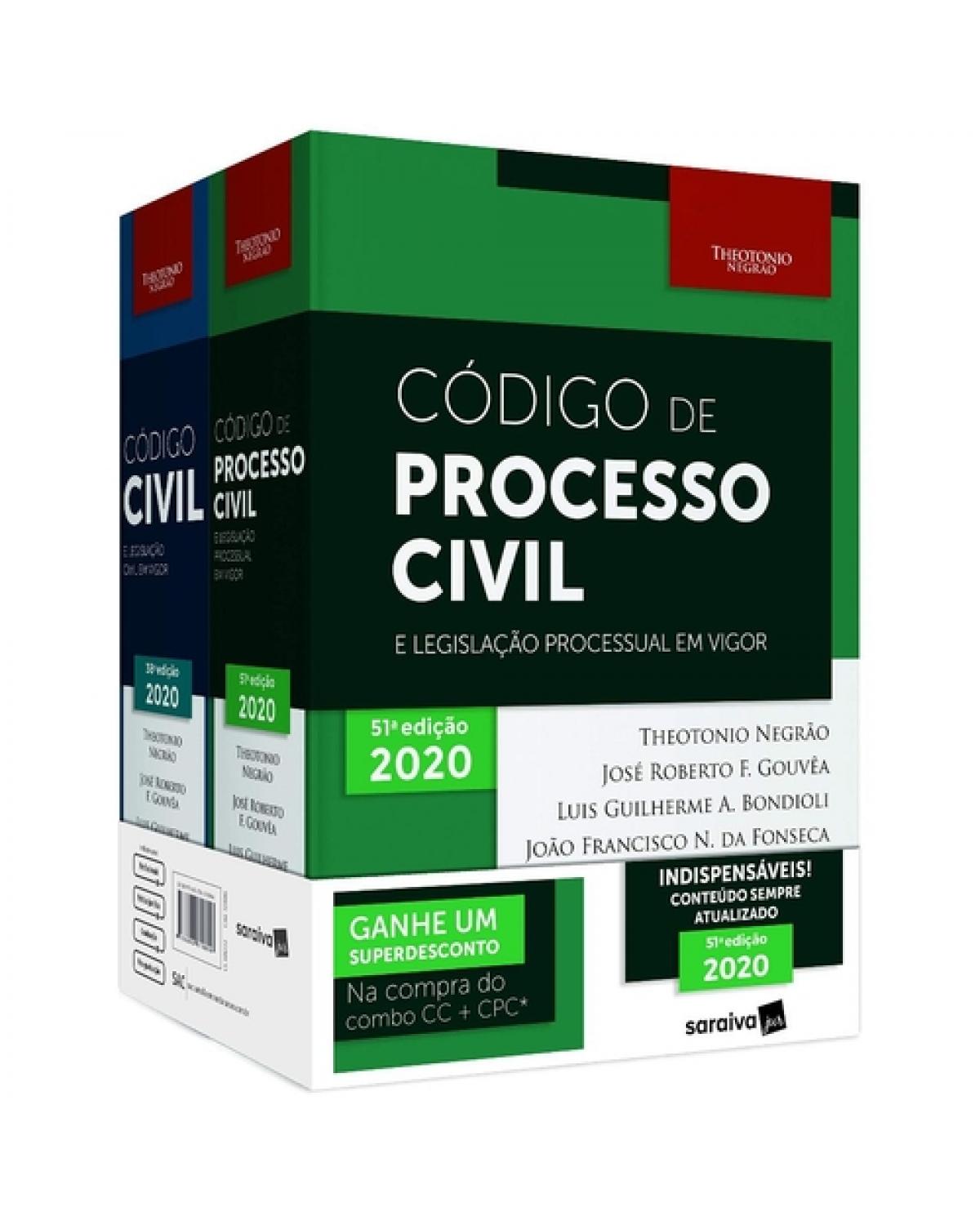 Código civil e código de processo civil - 12ª Edição | 2020