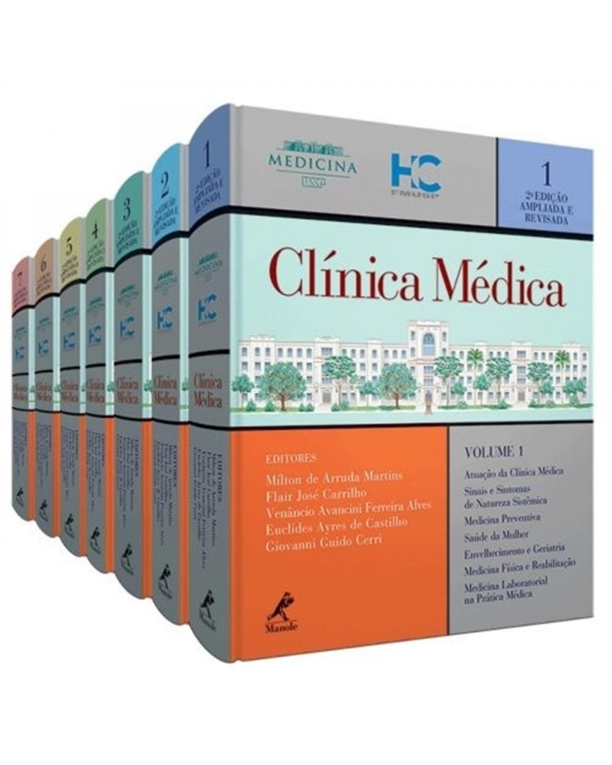 Coleção Clínica Médica - 7 Volumes - 2ª Edição | 2015