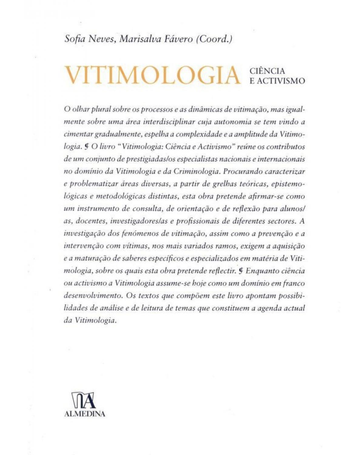 Vitimologia - ciência e activismo - 1ª Edição | 2010