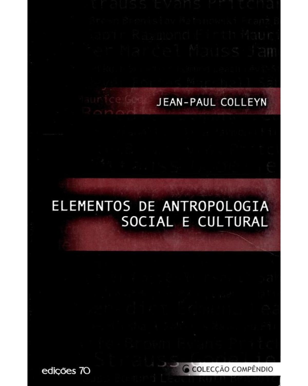 Elementos de antropologia social e cultural - 1ª Edição | 2005