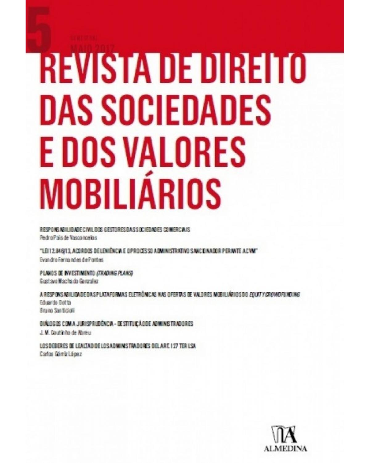Revista de direito das sociedades e dos valores mobilários - Volume 5:  - 1ª Edição | 2007
