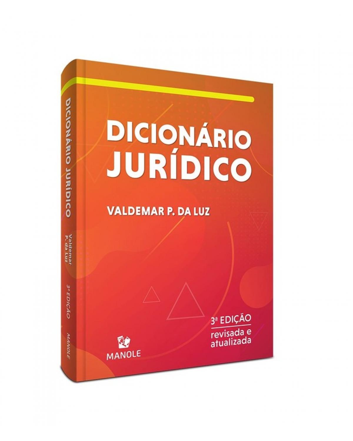 Dicionário jurídico - 3ª Edição | 2020