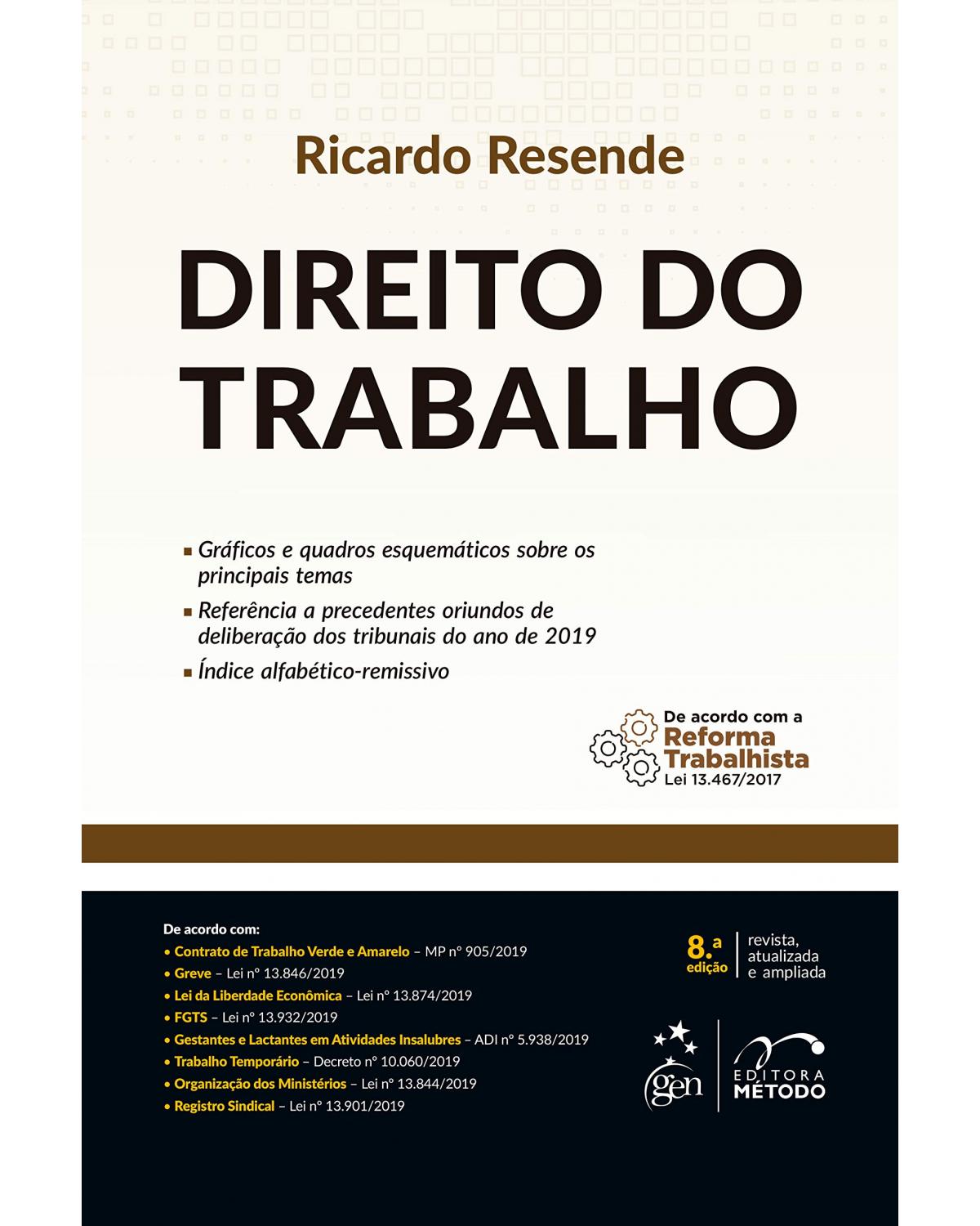 Direito do trabalho - 8ª Edição | 2020