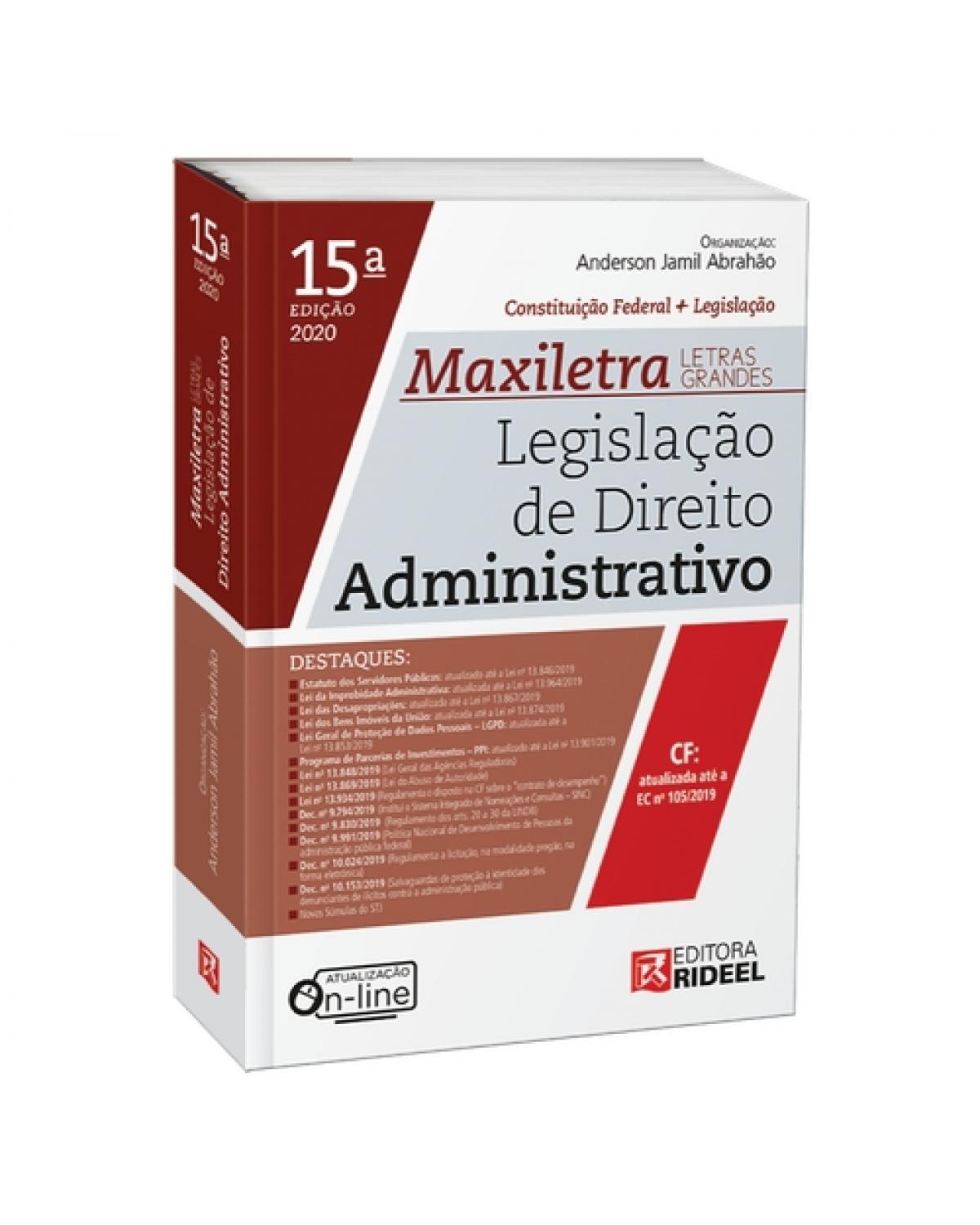 Legislação de Direito Administrativo: Constituição Federal + Legislação - 15ª Edição | 2020