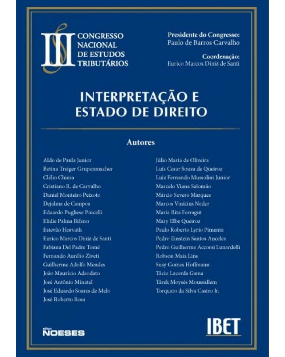Interpretação e Estado de direito - 1ª Edição | 2006