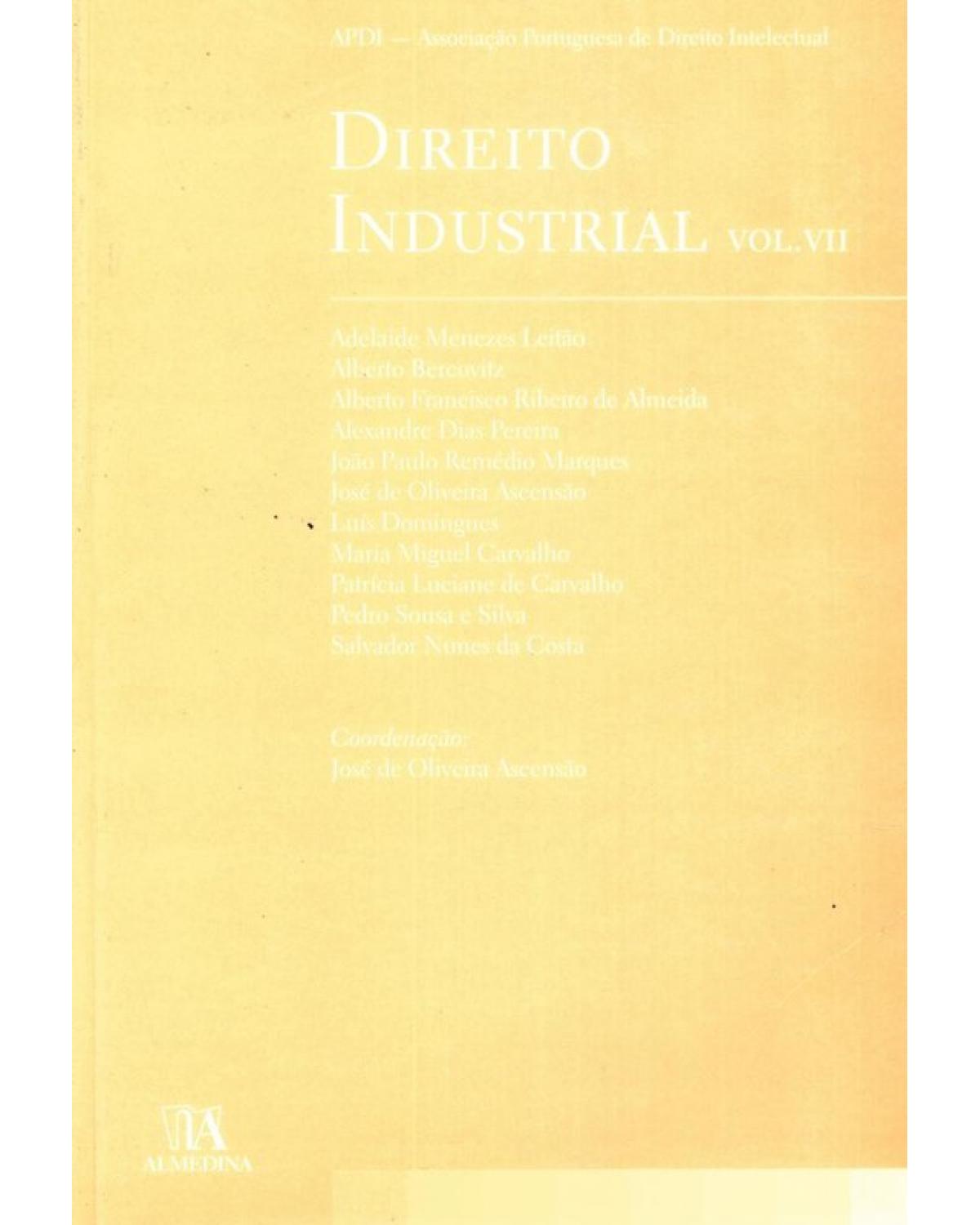 Direito industrial - Volume 7:  - 1ª Edição | 2010
