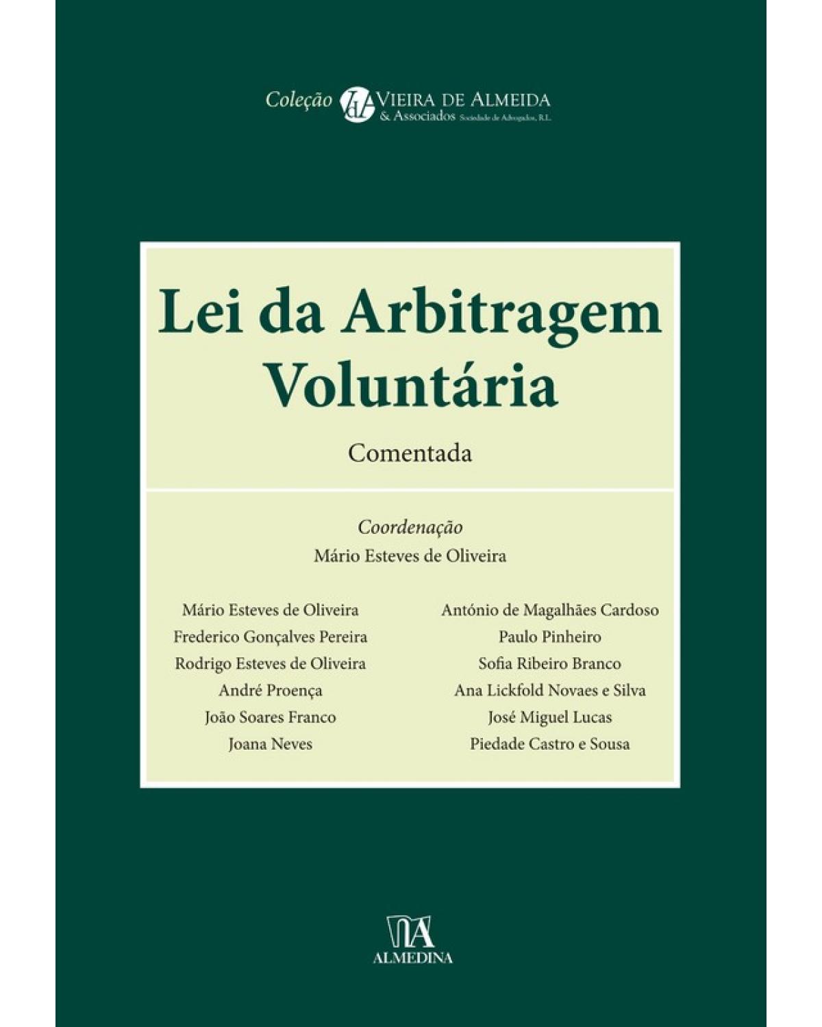 Lei da arbitragem voluntária - 1ª Edição | 2014