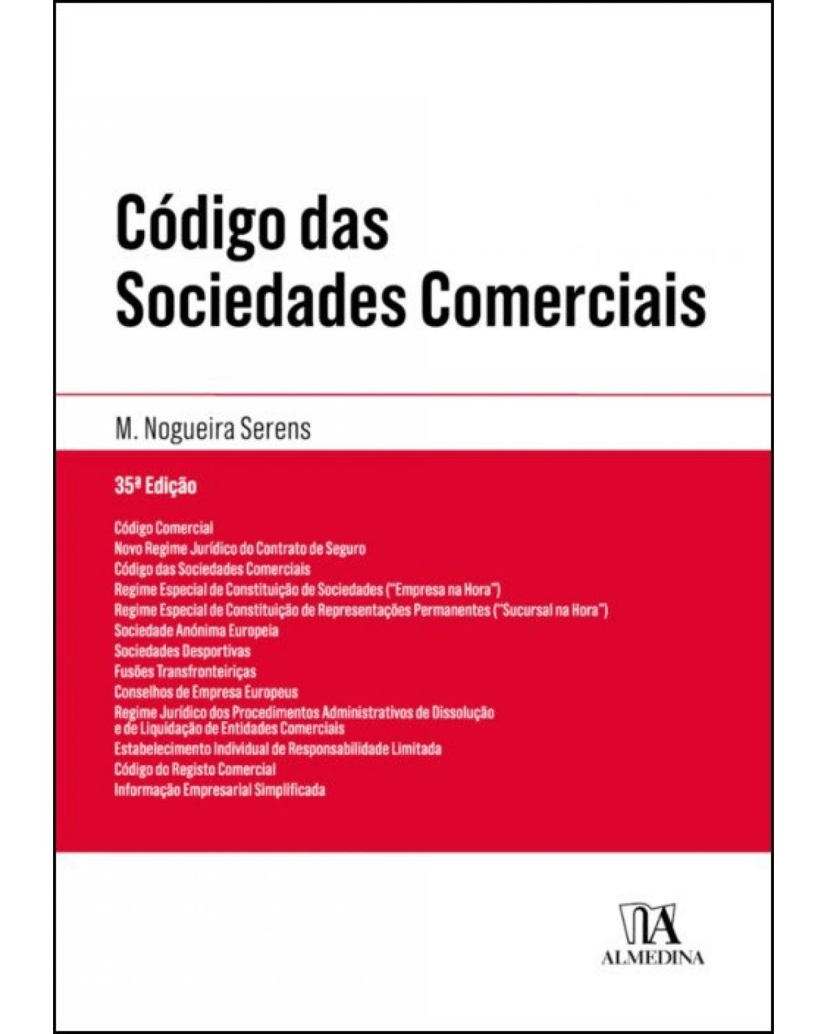 Código das sociedades comerciais - 35ª Edição | 2019