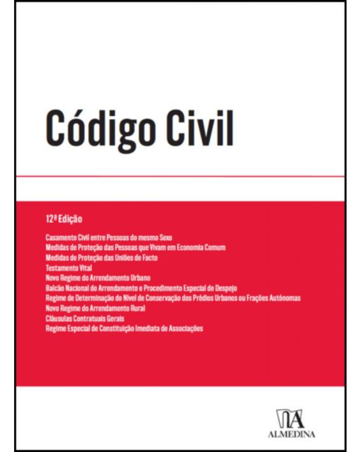 Código Civil - 12ª Edição | 2020