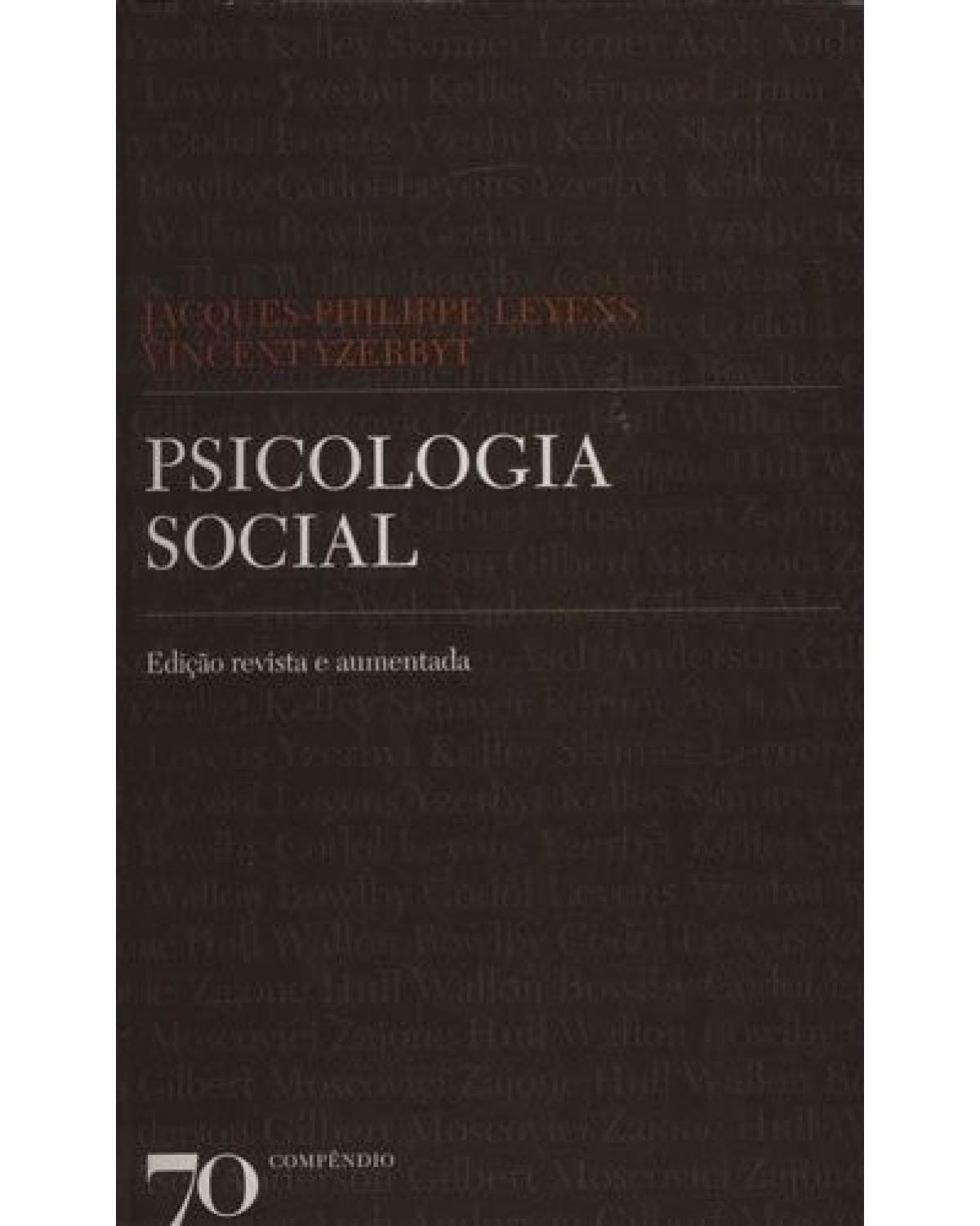 Psicologia social - 1ª Edição | 2008