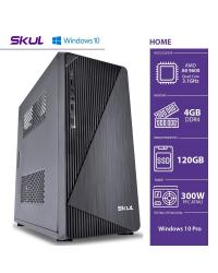 COMPUTADOR HOME H200 - AMD A8 9600 3.1GHZ 4GB DDR4 SSD 120GB HDMI/VGA FONTE 200W WINDOWS 10 PRO