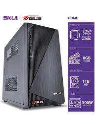 COMPUTADOR HOME H200 POWERED BY ASUS - PENTIUM GOLD G6400 3.7GHZ MEM 8GB DDR4 HD 1TB HDMI/VGA FONTE 300W