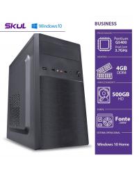 COMPUTADOR HOME H200 - PENTIUM DUAL CORE G5400 3.7GHZ MEM 4GB DDR4 HD 500GB HDMI/VGA FONTE 300W WINDOWS 10 HOME