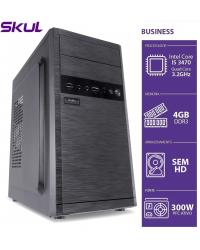 COMPUTADOR BUSINESS B500 - I5 3470 3.2GHZ 3ªGER MEM 4GB DDR3 SEM HD/SSD HDMI/VGA FONTE 300W