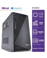 COMPUTADOR BUSINESS B500 - I5 7400 3.0GHZ 7ªGER MEM. 8GB DDR3 SSD 240GB HDMI/VGA FONTE 300W WINDOWS 10 HOME - SEM PPB