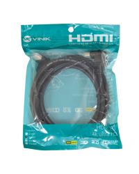 CABO HDMI 2.0 4K ULTRA HD 3D CONEXÃO ETHERNET COM 01 CONECTOR 90º 5 METROS - H2090-5