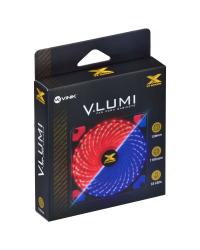 FAN/COOLER VX GAMING V.LUMI 33 PONTOS DE LED 120X120 VERMELHO - VLUMI33R