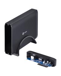 CASE EXTERNO PARA HD 3.5" USB 3.0 TIPO B COM CHAVE I/O PRETO - CH35-30O