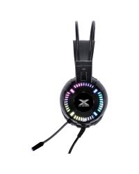 FONE HEADSET GAMER VX GAMING ENYA AUDIO 7.1 LED RGB ESTÁTICO USB, MICROFONE FLEXÍVEL COM SOFTWARE DE ÁUDIO - GH400