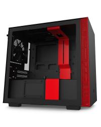 GABINETE MINI-ITX - H210I MATTE BLACK/RED - COM CONTROLADORA DE FANS + FITA DE LED - CA-H210I-BR