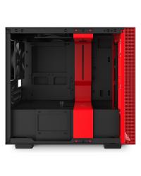 GABINETE MINI-ITX - H210I MATTE BLACK/RED - COM CONTROLADORA DE FANS + FITA DE LED - CA-H210I-BR