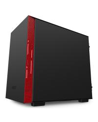 GABINETE MINI-ITX - H210 BLACK/RED - LATERAL COM VIDRO TEMPERADO - CA-H210B-BR