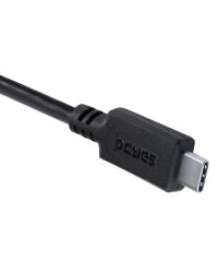 CABO USB TIPO C 3.1 PARA USB TIPO C COM POWER DELIVERY (PD) 100W PARA CELULAR SMARTPHONE 2 METROS PRETO -  P31UCCP-2