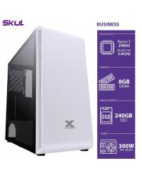 COMPUTADOR BUSINESS B500 - RYZEN 5 2400G 3.6GHZ 8GB DDR4 SSD 240GB HDMI/VGA FONTE 300W