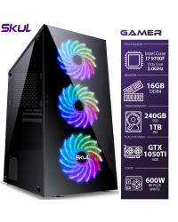 COMPUTADOR GAMER 7000 - I7 9700F 3.0GHZ 9ª GER. MEM. 16GB DDR4 (2X 8GB) SSD 240GB HD 1TB GTX 1050TI 4GB FONTE 600W