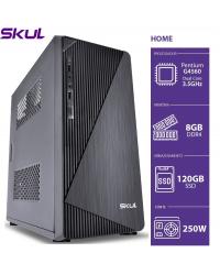 COMPUTADOR HOME H200 - PENTIUM DUAL CORE G4560 3.5GHZ 8GB DDR4 SSD 120GB HDMI/VGA FONTE 250W