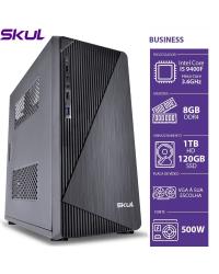 COMPUTADOR BUSINESS B500 - I5 9400F 2.9GHZ MEM 8GB DDR4 SSD 120GB HD 1TB SEM VÍDEO INTEGRADO FONTE 500W