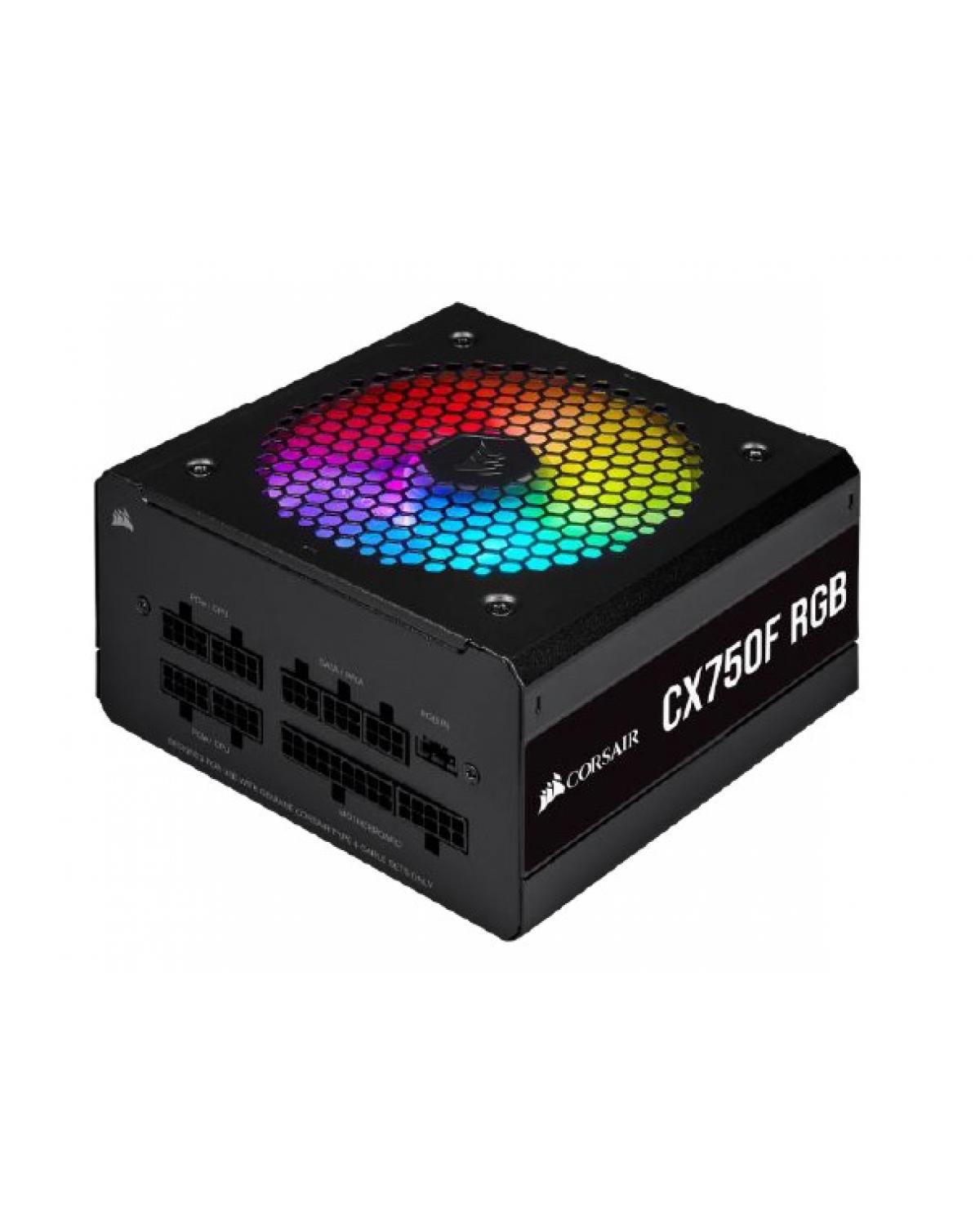 FONTE ATX 750W - CX750F FULL MODULAR - RGB BLACK - 80 PLUS BRONZE - COM CABO DE FORCA - CP-9020218-BR
