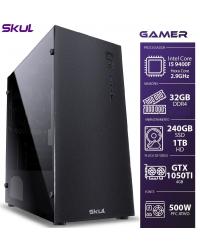 COMPUTADOR GAMER 5000 - I5 9400F 2.9GHZ 9ª GER. MEM. 32GB DDR4 SSD 240GB HD 1TB GTX 1050TI 4GB FONTE 500W