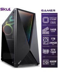 COMPUTADOR GAMER 7000 - I7 9700F 3.0GHZ 9ª GER. MEM. 16GB DDR4 (2X 8GB) SSD 240GB HD 1TB GTX 1660 6GB FONTE 600W