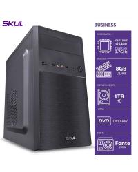 COMPUTADOR HOME H200 - PENTIUM DUAL CORE G5400 3.7GHZ 8GB DDR4 HD 1TB HDMI/VGA DVD-RW FONTE 200W