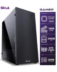 COMPUTADOR GAMER 5000 - I5 9400F 2.9GHZ 9ª GER. MEM. 16GB DDR4 SSD 240GB GTX750TI 2GB FONTE 500W