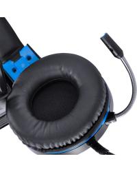 HEADSET GAMER VX GAMING LUGH LED AZUL USB COM MICROFONE FLEXIVEL - GH300