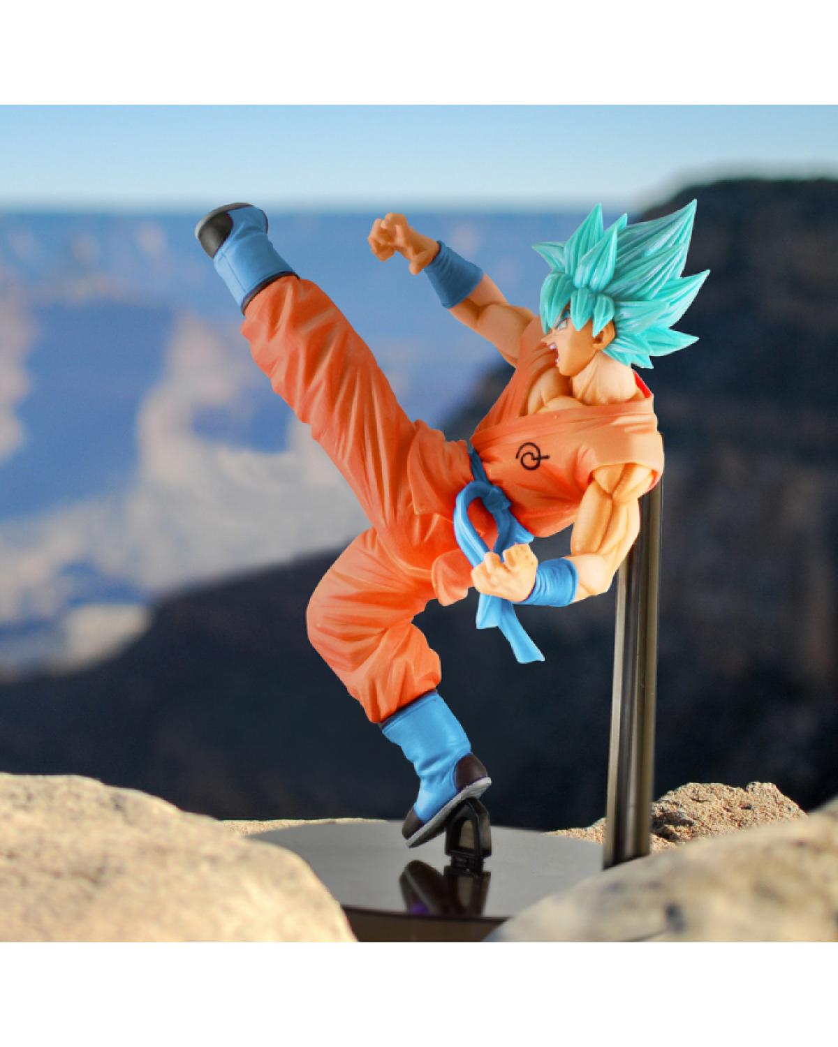 Boneco Goku Super Saiyajin Deus Azul - Dragon Ball Z em Promoção