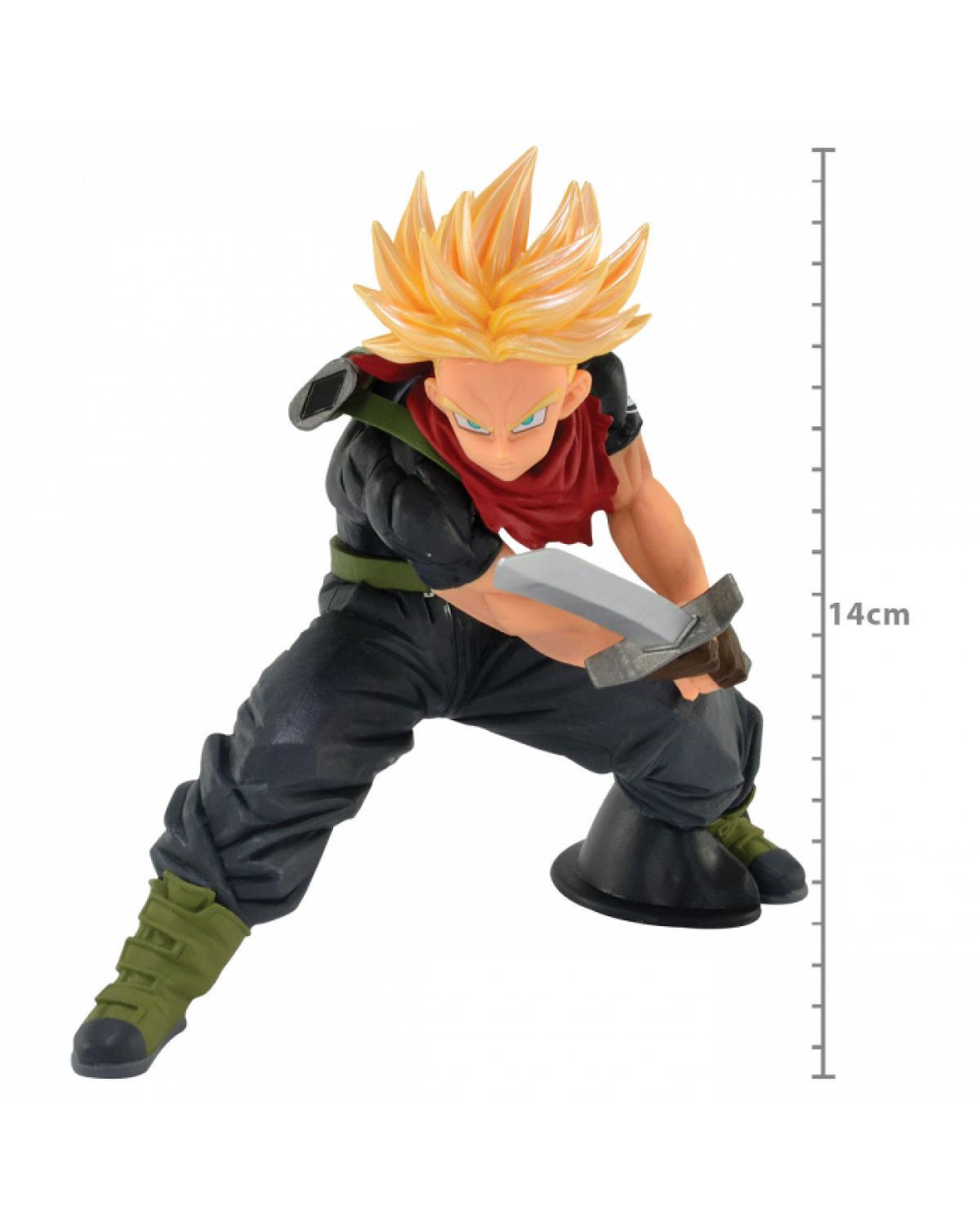 Anime Dragon Ball Z Figuras 19CM Filho Goku Vegeta Trunks Pai e