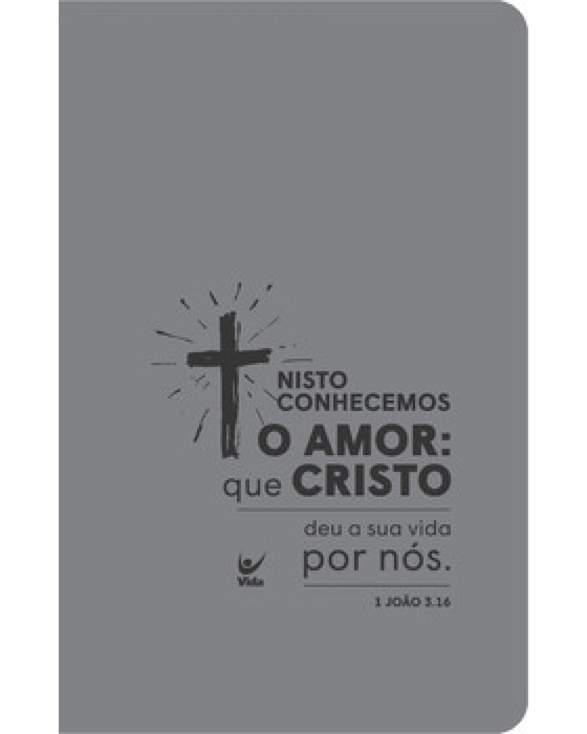 Bíblia AEC - Capa Cinza Cruz - 1ª Edição | 2020
