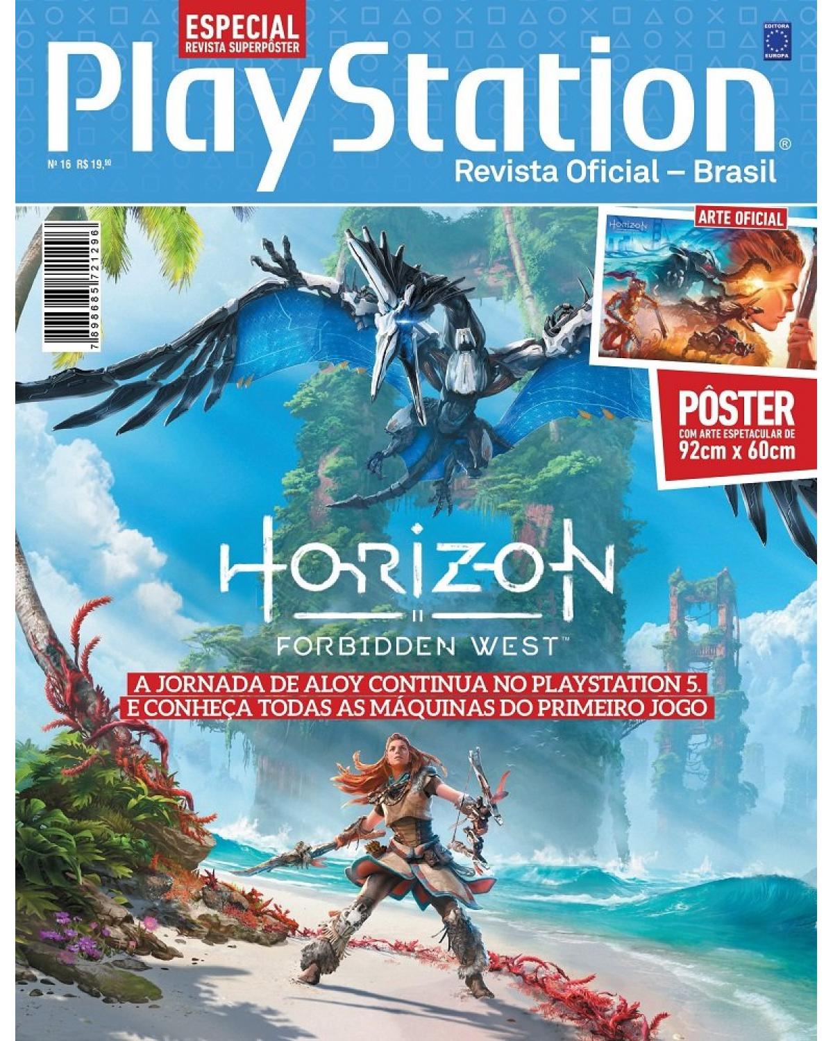 Revista Superpôster PlayStation: Horizon Forbidden West - 1ª Edição | 2021