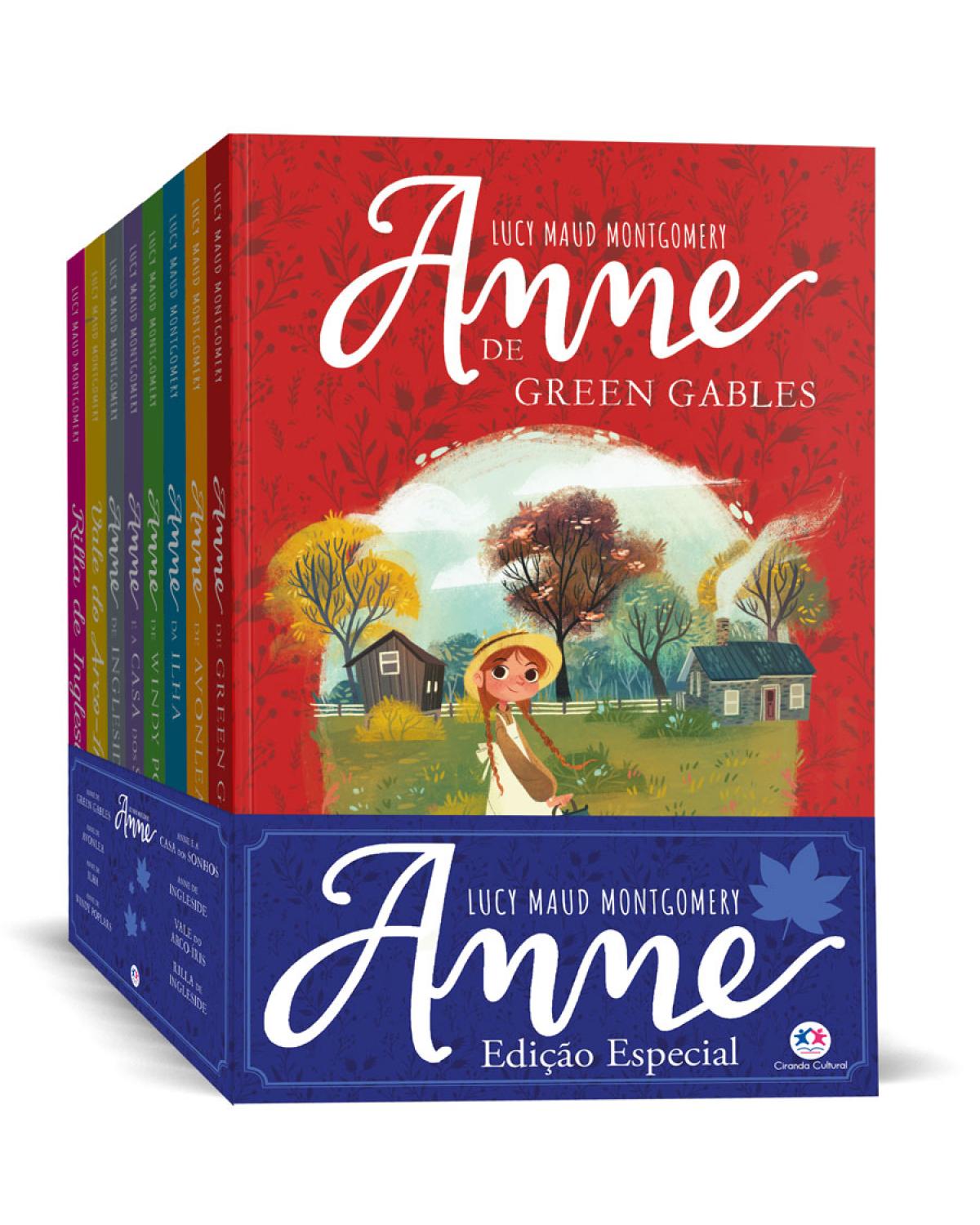 Coleção Anne de Green Gables com 8 livros mais Diário de aventuras - 1ª Edição | 2020