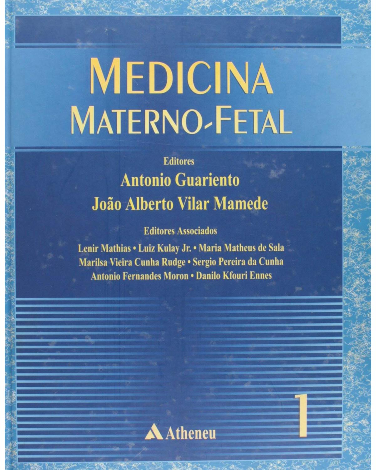 Medicina materno-fetal - Volume 1: 1ª Edição | 2001