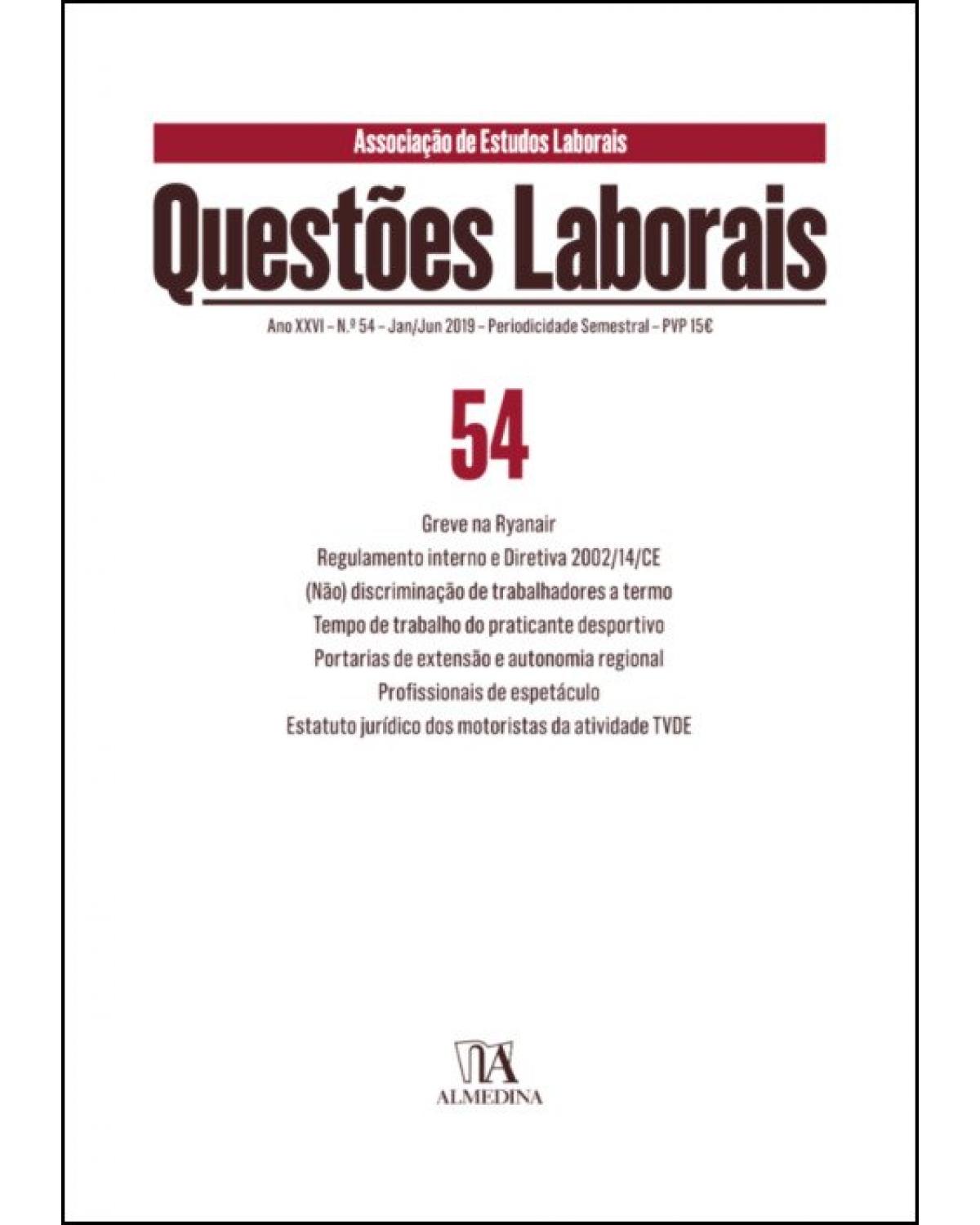Questões laborais - 1ª Edição | 2019