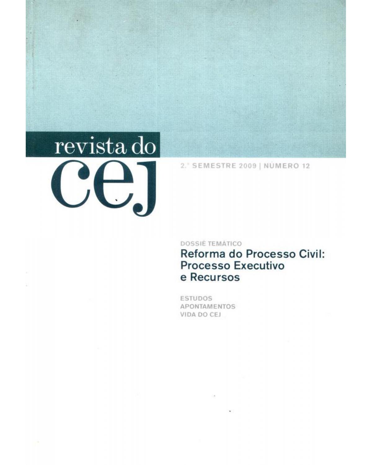 Revista do CEJ - nº 12 - 2º semestre 2009 - 1ª Edição | 2010
