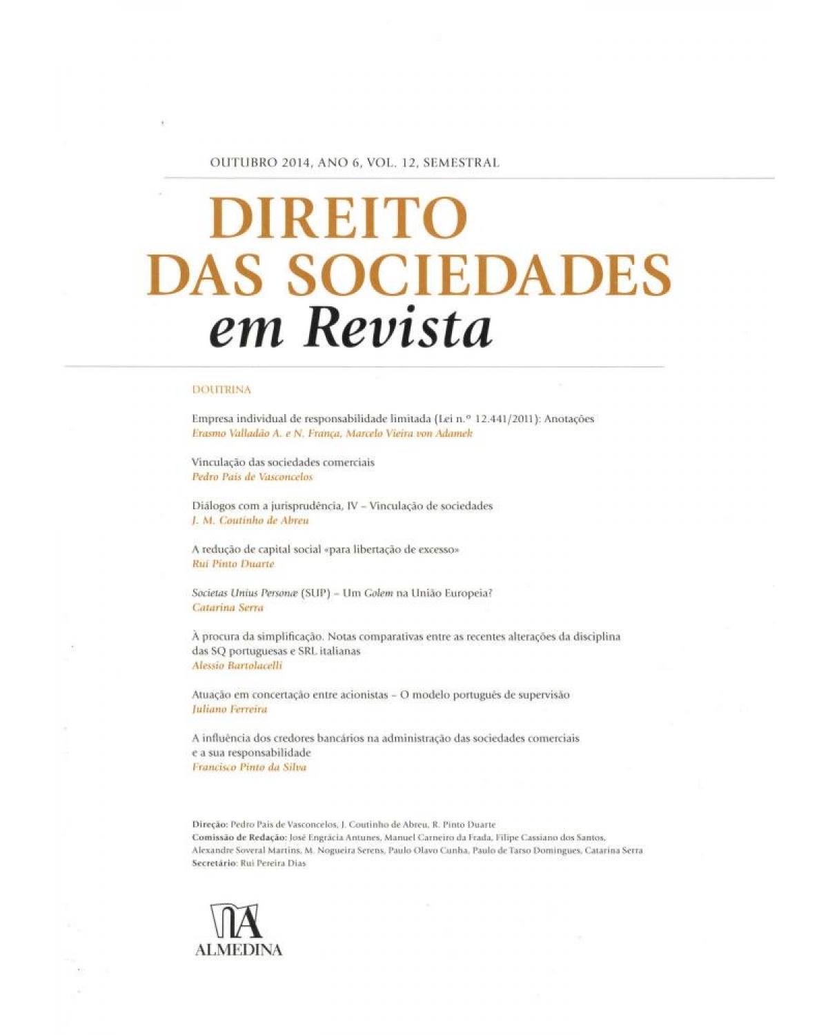 Direito das sociedades em revista - 1ª Edição | 2014