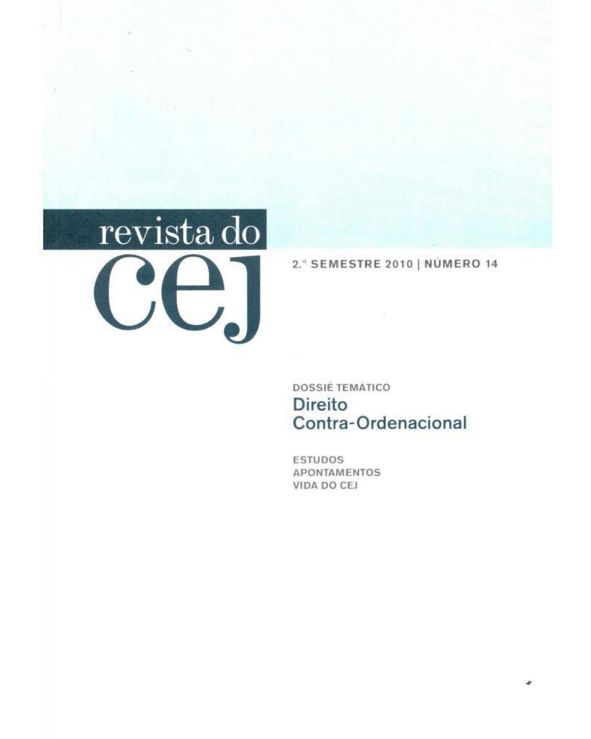Revista do CEJ - nº 14 - 2º semestre 2010 - 1ª Edição | 2011
