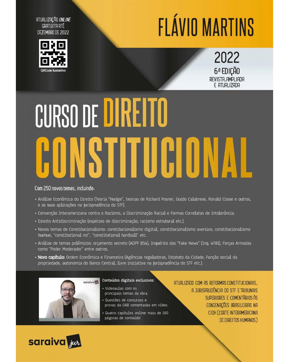 Curso de direito constitucional - 6ª Edição | 2022